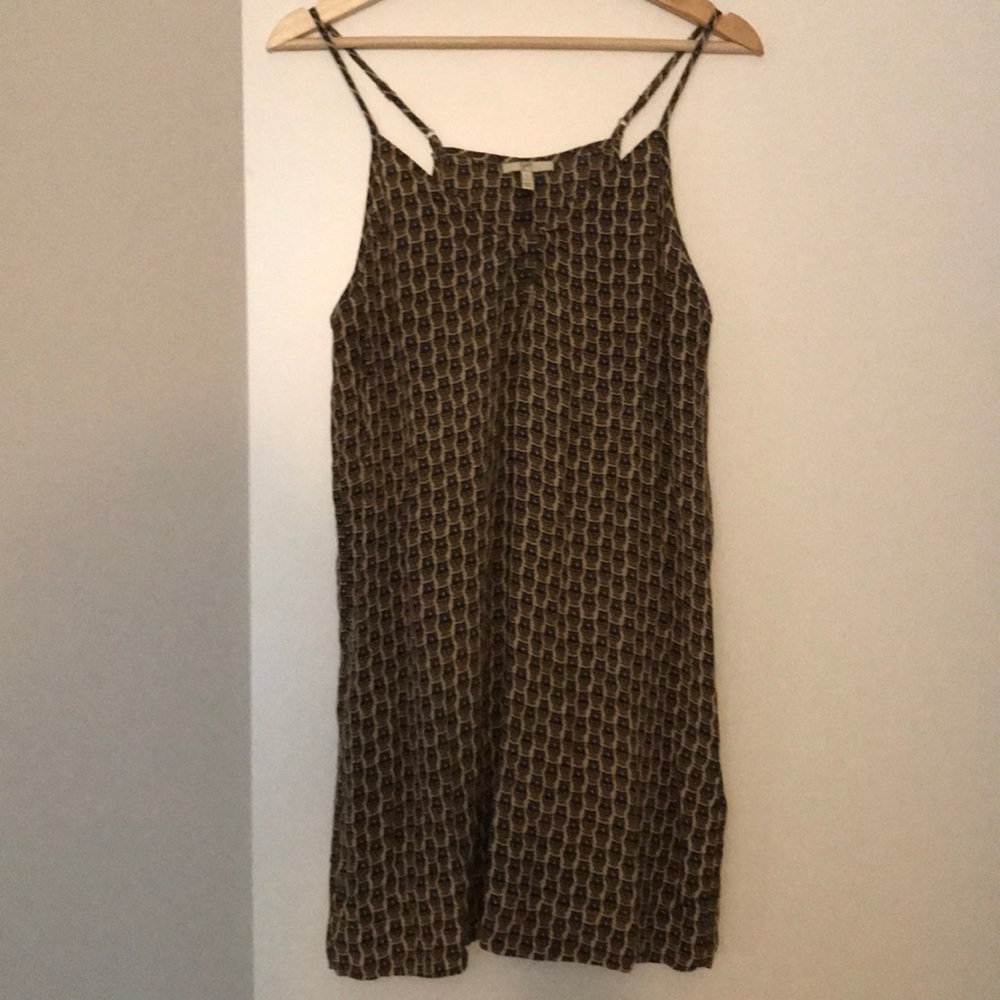 Joie “Constantine” Owl Silk Shift Dress